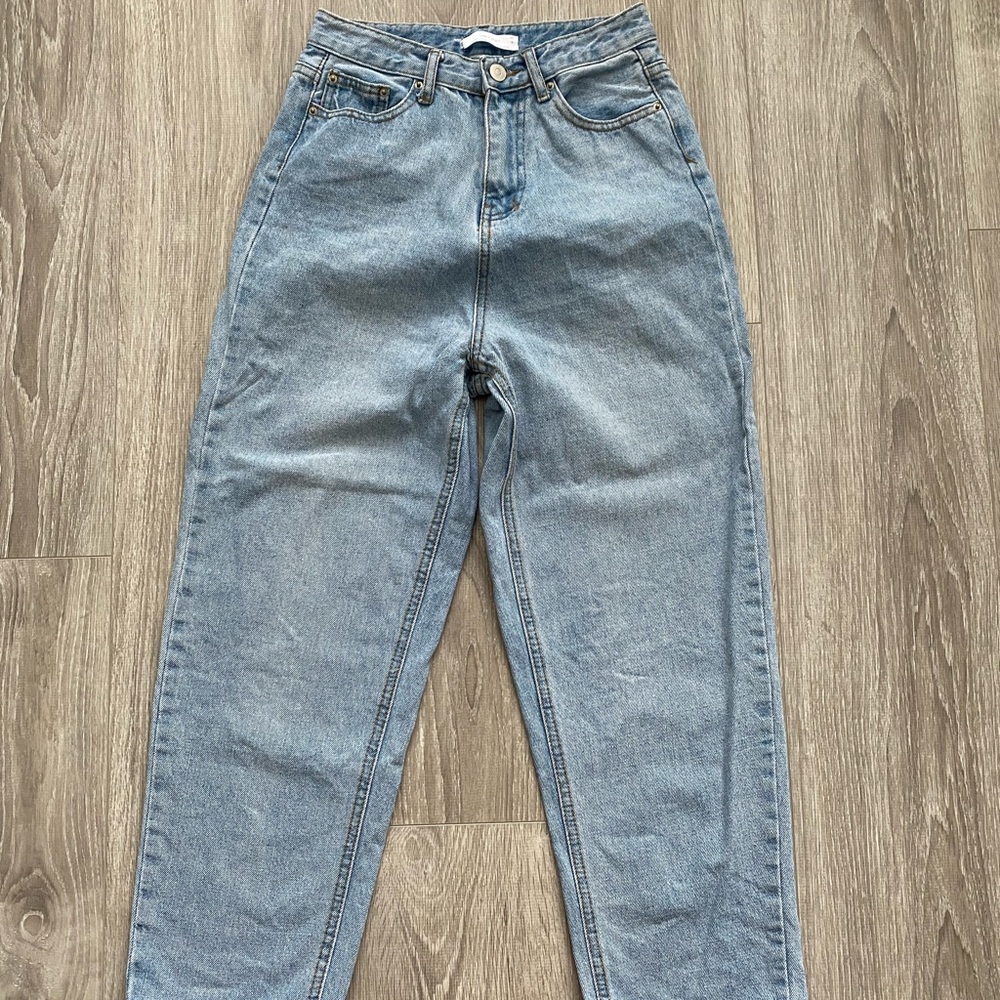 Oak and Fort cropped high waisted jeans